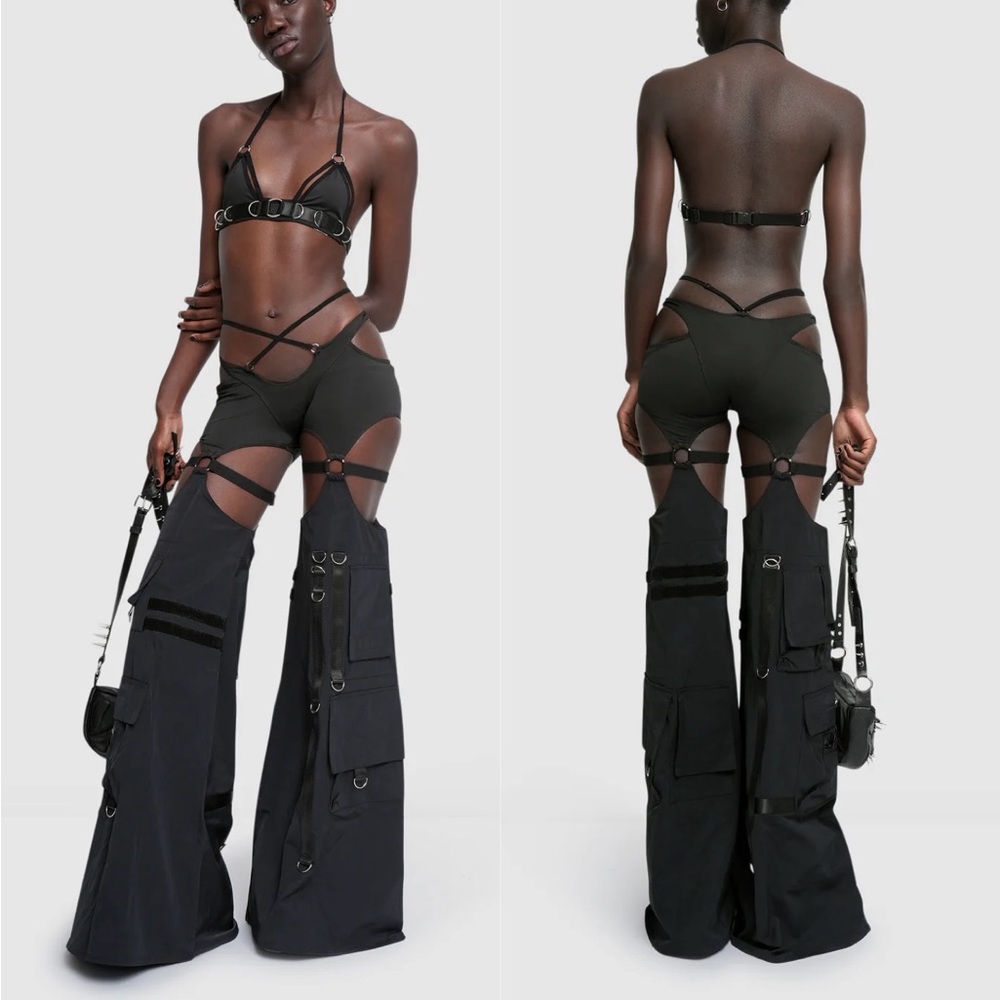 Namilia Rave Pants Black Medium NEW